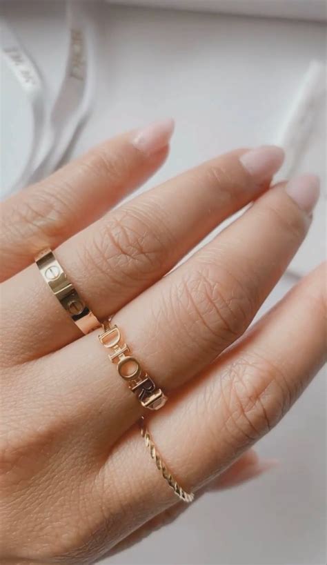 dior stack ring|christian dior rings.